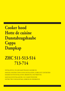 Manual Zanussi ZHG513G2 Cooker Hood