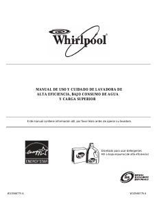 Manual de uso Whirlpool 7MWTW5622BW Lavadora