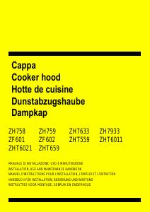Manual Zanussi ZHT559B Cooker Hood