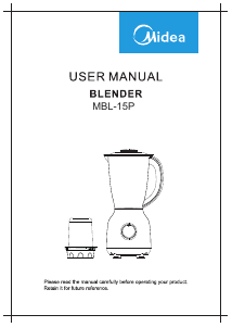 Manual Midea MBL-15P Blender