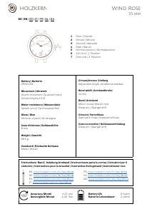 Handleiding Holzkern Leste Horloge