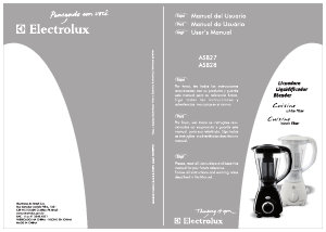 Manual Electrolux ASB28 Liquidificadora