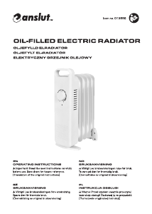 Instrukcja Anslut 013-886 Ogrzewacz