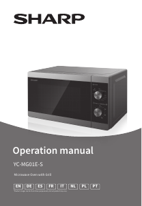 Bedienungsanleitung Sharp YC-MG01ES Mikrowelle