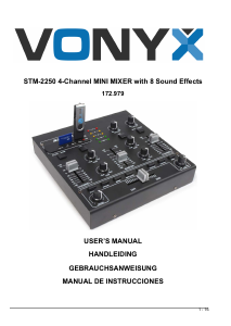 Handleiding Vonyx STM-2250 Mengpaneel