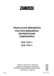 Instrukcja Zanussi ZCF 410-1 Zamrażarka