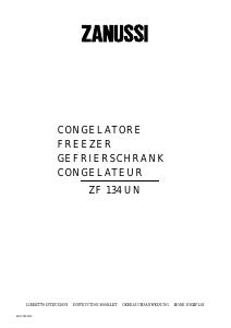 Bedienungsanleitung Zanussi ZF 134 UN Gefrierschrank