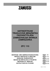 Instrukcja Zanussi ZFC 110 Zamrażarka
