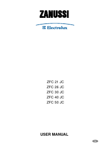 Handleiding Zanussi ZFC 21 JC Vriezer