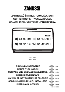Instrukcja Zanussi ZFC 225 Zamrażarka