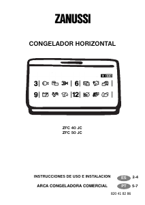 Manual de uso Zanussi ZFC 40 JC Congelador