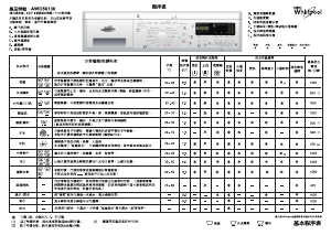 说明书 惠而浦AWOE 56100洗衣机