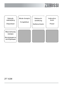 Mode d’emploi Zanussi ZFT 410 W Congélateur