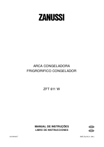 Manual de uso Zanussi ZFT 611 W Congelador