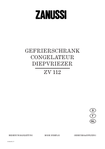 Bedienungsanleitung Zanussi ZV 112 Gefrierschrank