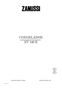Manual de uso Zanussi ZV 140 R Congelador