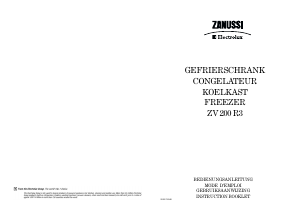 Mode d’emploi Zanussi ZV 200 R3 Congélateur