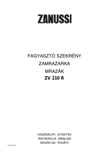Instrukcja Zanussi ZV 210 R Zamrażarka