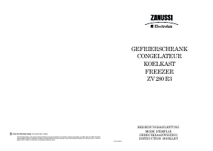 Bedienungsanleitung Zanussi ZV 280 R3 Gefrierschrank