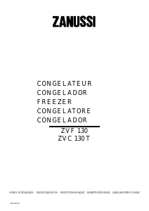 Manual de uso Zanussi ZVC 130 T Congelador