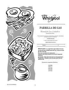 Manual de uso Whirlpool AKT 935 NB Placa
