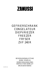Bedienungsanleitung Zanussi ZVF 240 R Gefrierschrank
