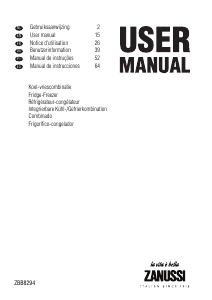 Manual Zanussi ZBB8294 Fridge-Freezer