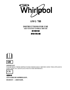 Handleiding Whirlpool AWG 788 Wasdroger