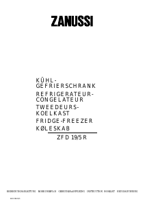 Bedienungsanleitung Zanussi ZFD19/5R Kühl-gefrierkombination
