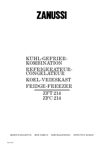 Manual Zanussi ZFT214 Fridge-Freezer