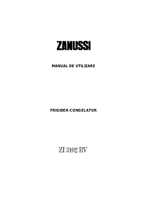 Manual Zanussi ZI3102RV Combina frigorifica