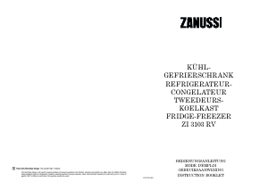 Bedienungsanleitung Zanussi ZI3103RV Kühl-gefrierkombination