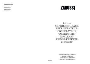Bedienungsanleitung Zanussi ZI3104RV Kühl-gefrierkombination