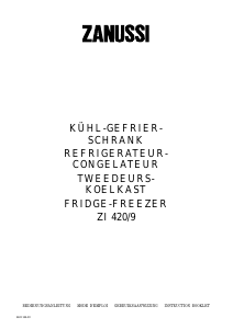 Bedienungsanleitung Zanussi ZI420/9 Kühl-gefrierkombination