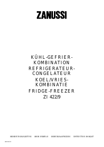 Bedienungsanleitung Zanussi ZI422/9 Kühl-gefrierkombination