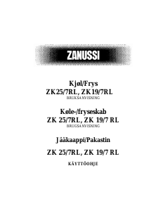 Brugsanvisning Zanussi ZK19/7RL Køle-fryseskab