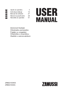 Instrukcja Zanussi ZRB33100WA Lodówko-zamrażarka