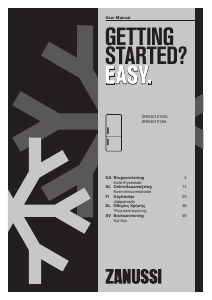 Handleiding Zanussi ZRB36101XA Koel-vries combinatie