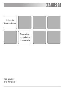 Manual de uso Zanussi ZRB40NDX8 Frigorífico combinado