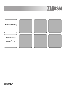 Bruksanvisning Zanussi ZRB634NS Kjøle-fryseskap