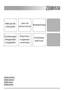 Bruksanvisning Zanussi ZRB634NWD Kjøle-fryseskap