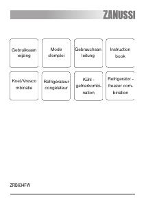 Bedienungsanleitung Zanussi ZRB637VS Kühl-gefrierkombination