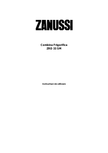 Manual Zanussi ZRD33SM Combina frigorifica