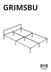 Εγχειρίδιο IKEA GRIMSBU Σκελετός κρεβατιού