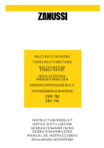 Manual de uso Zanussi ZBM762X Horno