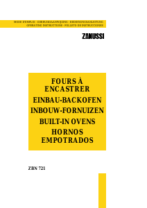 Manual Zanussi ZBN721N Oven