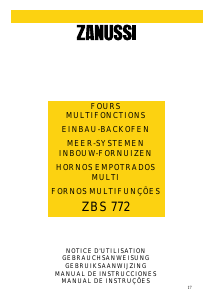 Bedienungsanleitung Zanussi ZBS772X Backofen