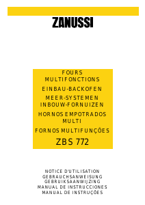 Mode d’emploi Zanussi ZBS772X Four