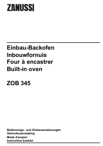 Manual Zanussi ZOB345N Oven