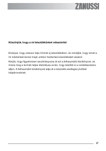 Használati útmutató Zanussi ZOB361W Kemence